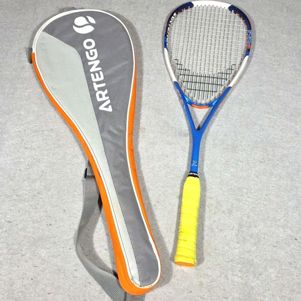 Artengo 700p Squash Racquet With Zipperd Carry Bag 7 Series